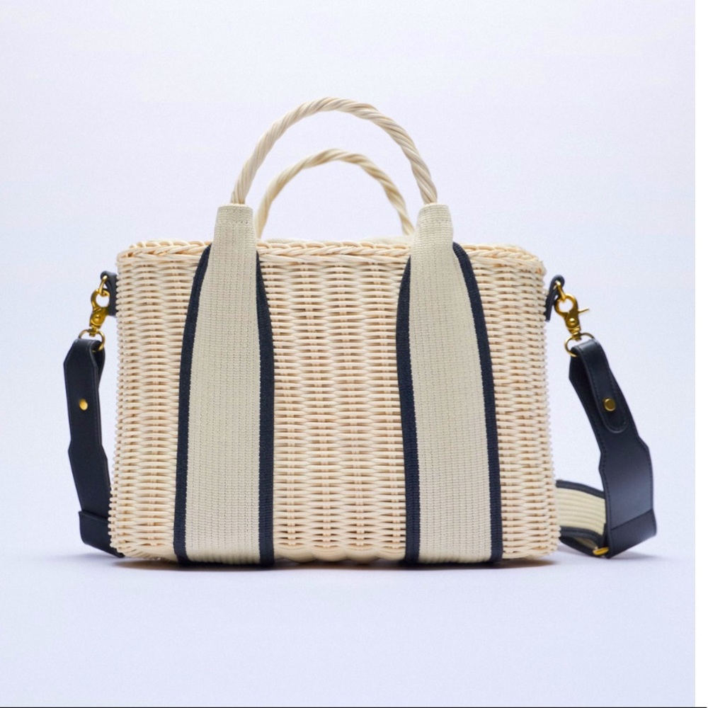 Zara Natural Woven Bag - Picture 3 of 10
